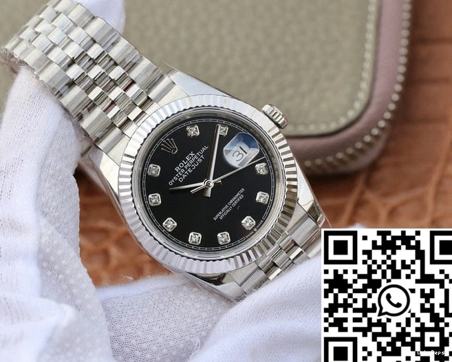 M126234-0027 Rolex Factory Datejust GM Diamond-se Black Dial 1223
